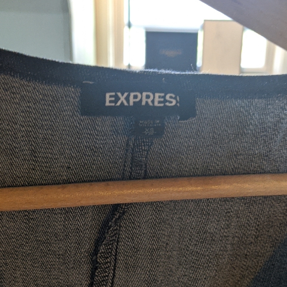Petite Denim Express Navy Blue Zipper Dress - Picture 2 of 2